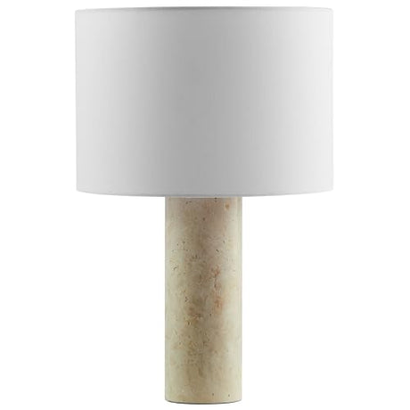 Modway Zenith Travertine Stone Pillar Table Lamp in Travertine Modway