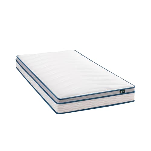 ZINUS 6 Inch Spring Sensation Hybrid Mattress [New Version], Medium Firm Feel, Fiberglass Free, Youth and Guest Bedroom, Mattress in A Box, Twin Zinus
