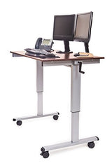 Luxor STANDUP-CF48-DW 48" High Speed Crank Adjustable Stand Up Desk Luxor