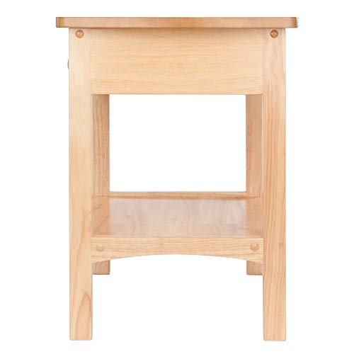 Winsome 82218 Wood Claire Accent Table, Natural 18 inches - WoodArtSupply