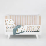 Little Unicorn Toddler Bedding 3-Piece Set | Includes Comforter, Crib Sheet & Pillowcase | Soft & Breathable Muslin Fabric | for Convertible Cribs & Toddler Beds (Work Trucks) Little Unicorn