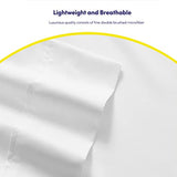 Twin Size Bed Sheets - 4 Piece 1500 Supreme Collection Fine Brushed Microfiber Deep Pocket Twin Sheet Set Bedding - 1 EXTRA PILLOW CASES, GREAT VALUE, Twin, White Sweet Home Collection