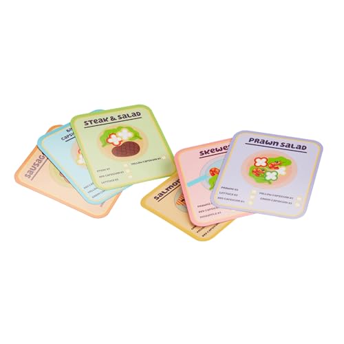 BLUEY – Wooden BBQ and Salad Set, 33-Piece Colorful Playset with Tongs and Food Pieces – Realistic Role-Play & Imaginative Fun for Ages 3 Years and Up, Medium BLUEY