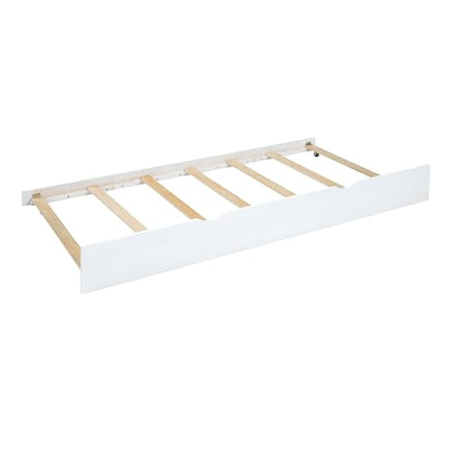 Ball & Cast Twin-Over-Twin Bunk Bed with Twin Size Trundle,Solid Wood Bedframe W/Desk & Drawers,USB,Space Saving,Easy Assembly,Multifunctional Bedroom Furniture Set for Boys Girls Teens,White Ball & Cast