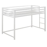 DHP Miles White Metal Junior Twin Loft Bed for Kids DHP