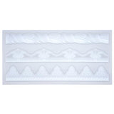 Art Molds for Polyclay Air Dry Clay Plaster Epoxy Resin Fondant Cake Decor 3 Border Trimmings FUNSHOWCASE