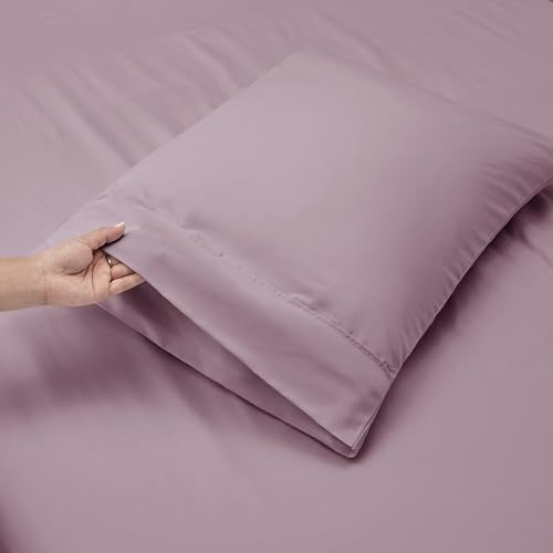 Hearth & Harbor Extra Deep Pocket Sheet Sets, Luxury Soft 6 Piece Bed Sheet Set Fits Mattress 18-24 Inches - Full, Dusty Purple Hearth & Harbor