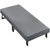 Cot Sheets 31" x 75"(Sheet Only), Cot Fitted Sheet Ultra Soft and Breathable Snug Fit for Narrow Twin Mattress/RVs Bunk/Guest Beds/Army Cots/Trifold Mattress/Travel Size Mattress Grey Moonsea