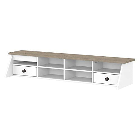 Bush Furniture UrbanPro Desktop Organizer in Shiplap Gray/White - Engineered Wood Bush Business Furniture