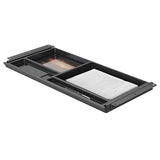 Mount-It! Under Desk Drawer with 4 Compartments, Deep Low-Profile Slide-Out Storage Organizer, 25.8″ x 12.5″ x 1.6″, Smooth Glide Pull-Out Tray for Traditional & Single Motor Standing Desks, Black Mount-It!