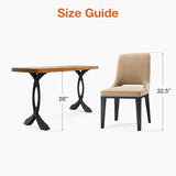 Flowyline 28" H 207 Curva Handcrafted Black Metal Table Legs and Bases for Console Tables | Steel Desk Legs | Rust-Resistant, Adjustable Furniture Legs | DIY Mid-Century Modern | Indoor/Outdoor Flowyline