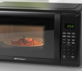 Emerson MW7302B Compact Countertop Microwave Oven with Touch Control, LED Display, 700W, 10 Power Levels, 6 Auto Menus, Glass Turntable and Child Safe Lock, 0.7 Cu., Ft. Black Emerson