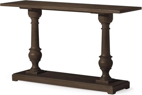 Maven Lane Arthur Traditional Rectangular Accent Console Table for Small Spaces and Front Door Entrance Hallway in Antiqued Brown Finish Maven Lane