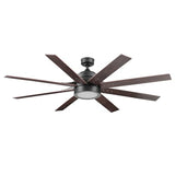 Honeywell Ceiling Fans Xerxes Modern 62 Inch Ceiling Fan with Light, LED Fan with Remote Control, Indoor Fan, 8 Contemporary Blades with Dark Wood and Pine Finish Options, Bronze (51926-01) Honeywell