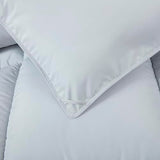 Chezmoi Collection All Season Twin Size Down Alternative Comforter - Plush Microfiber Fill - Box Stitch Quilted - Duvet Insert with Corner Tabs (Twin/Single, Silver Gray) Chezmoi Collection