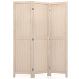 Giantex 3 Panel Folding Room Divider 67" Tall, Freestanding Wooden Privacy Screen, Divider for Room Separation, Space-Saving Wall Partition for Bedroom, Home Office, Studio – No Assembly Giantex