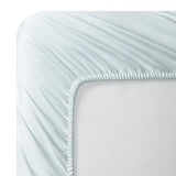 Vera Wang - Queen Size Sheet Set, Soft & Smooth Sateen Cotton Blend Bedding, Deep Pocket, 800 Thread Count, Bed Sheets with Fitted Sheet & Matching Pillowcases (Pale Blue) Vera Wang