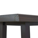 Jennings Solid Wood Live Edge Sofa Bar Table in Cherry and Ebony Finish Steve Silver