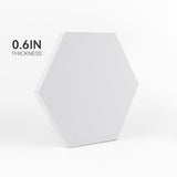 TRANSON 3 Sizes Hexagon Shaped Stretched Canvas Primed Ready for Painting TRANSON