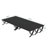 Tribesigns 6.5FT Conference Table for 6-8 People, 78 inch Long Rectangular Seminar Table with Strong Metal Frame, Business Furniture Boardroom Desk for Office Meeting Conference Room (6PCS, Black) Tribesigns