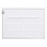 Merax Modern Farmhouse Solid Wood Murphy Bed Chest, Wall Bed with Wood Slat Support/No Box Spring Needed/Space Saving/Full,White Merax
