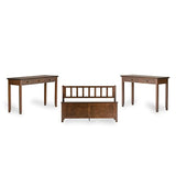 SIMPLIHOME Artisan SOLID WOOD 46 Inch Wide Transitional Console Sofa Table in Russet Brown, For the Living Room, Entryway and Bedroom SIMPLIHOME