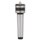 MT1 Wood Turning Tool,Heavy Duty Bearing Tailstock Wood Metal Lathe Live Center,Multitooth Wood Lathe Drive Center Spring Point(A) Jectse