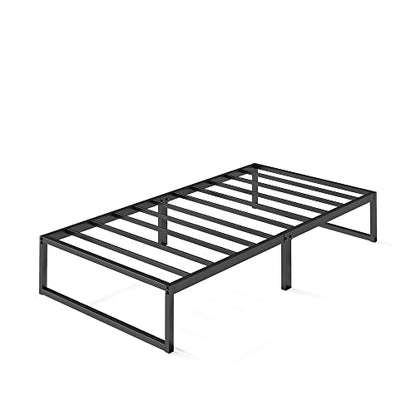 ZINUS 12 Inch Lorelei Metal Platform Bed Frame Mattress Foundation with Steel Slat Support, No Box Spring Needed, Easy Assembly, Twin, Black