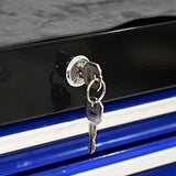 nifoti 7 Drawers Tool Cart on Wheels,Multifunctional Rolling Tool Chest Tool Storage,Drawers Rolling Tool Trolley Organizer Tool Case for Garage, Warehouse, Workshop, Repair Shop (Black+Blue) nifoti