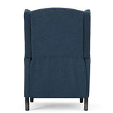 GDFStudio Christopher Knight Home Wescott Traditional Fabric Recliner, Navy Blue