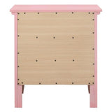 Glory Furniture Hammond 3 Drawer Nightstand in Pink Glory Furniture