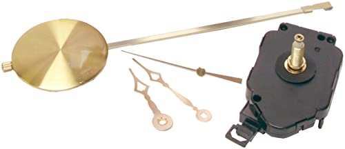 Walnut Hollow Pendulum Clock Movement for 3/4-inch Surfaces, Large , Gold Walnut Hollow