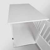 Casual Home Wooden Decorative Indoor Kennel Dog Crate End Table Night Stand Furniture with Lockable Gate for Medium Pets Up to 25 Pounds, White Casual Home