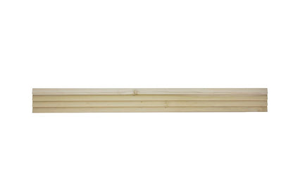 1550-4FTWHW Unfinished White Hardwood Sawtooth Slat Panel Moulding - WoodArtSupply