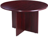 Boss Office Products N123-M 47 in Round Table in Mahogany Boss Office Products