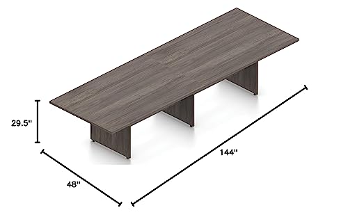 Offices To Go 12 FT Contemporary Rectangular Conference Room Table in (Artisan Grey) Offices To Go