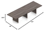 Offices To Go 12 FT Contemporary Rectangular Conference Room Table in (Artisan Grey) Offices To Go