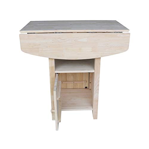 IC International Concepts T-3638DPG Bistro Table, Unfinished IC International Concepts
