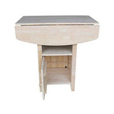 IC International Concepts T-3638DPG Bistro Table, Unfinished IC International Concepts