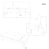 Anwick Convertible Folding Futon Sofa Bed,Modern PU Leather Sleeper Love Seat with 3 Reclining Backrest & Cup Holders,67" Comfy Sofa Couches for Living Room Small Home Office (Black) Anwick