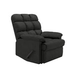 Handy Living ProLounger Wall Hugger Recliner in Grey Microfiber with Square Tufted Back
