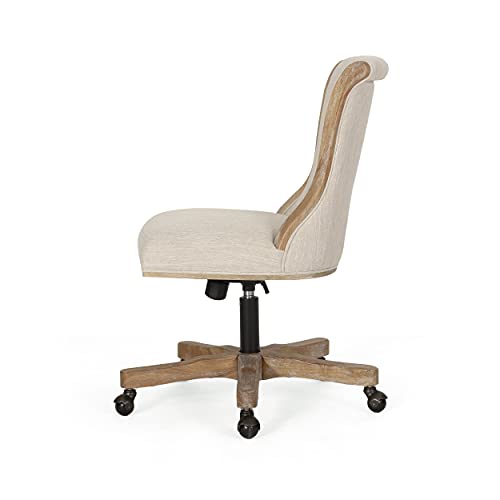 Christopher Knight Home Coulee Office Chair, Beige + Natural Christopher Knight Home