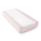 Levtex Baby - Heritage Crib Bed Set - Baby Nursery Set - Blush Velvet - Rich Velvet - 4 Piece Set Includes Quilt, One Fitted Sheet, Changing Pad & Skirt/Dust Ruffle Levtex Baby
