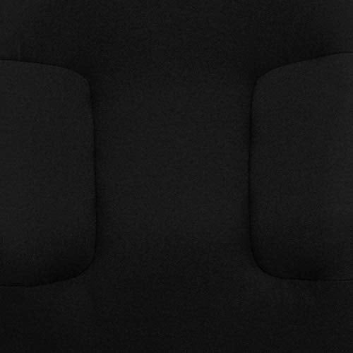 Flash Furniture Garver Mid-Back Black Fabric Executive Swivel Office Chair with Nylon Arms Flash Furniture