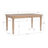 Linon Dining Table Brown Linon