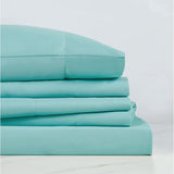 TRULY SOFT Everyday Sheet Set Turquoise Polyester 3-Piece Twin Sheet Set, Solid Color Themed, Adult Bedding, Oeko-TEX Certified TRULY SOFT