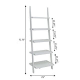 Convenience Concepts French Country Bookshelf Ladder, White Convenience Concepts