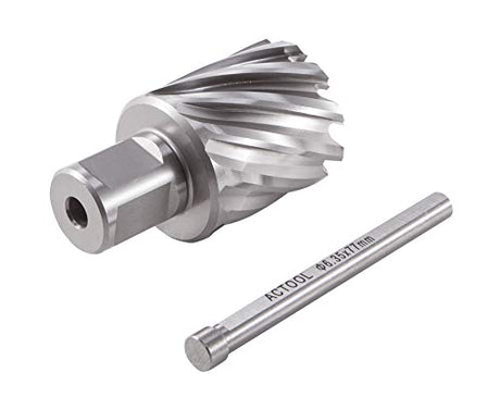 ACTOOL 1-1/4" Diameter × 1" Depth of Cut HSS ANNULAR Cutter with 3/4'' Weldon Shank ACTOOL