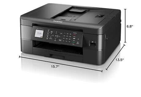 Brother MFC-J1010DW Wireless Color Inkjet All-in-One Printer with Mobile Device and Duplex Printing, Refresh Subscription and Amazon Dash Replenishment Ready (Renewed Premium) Brother