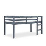 DHP Milton Twin Loft Bed, Space Saving Design, Solid Pine Wood, White Finish DHP